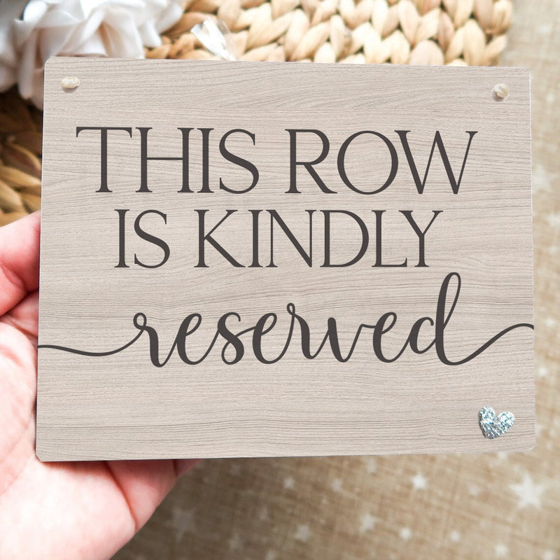 Wedding Reserved Signs - Wedding Chair Sign - Reserved Seat Sign