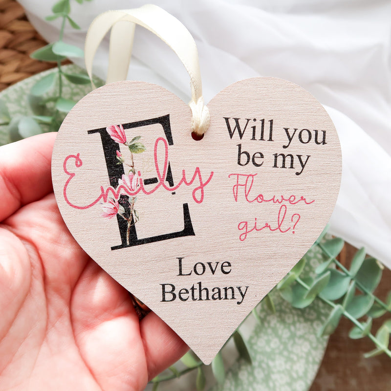 Will You Be My Flower Girl Proposal Gift Idea - Personalised Gift For Bridesmaids - Personalised Flower Girl Gift