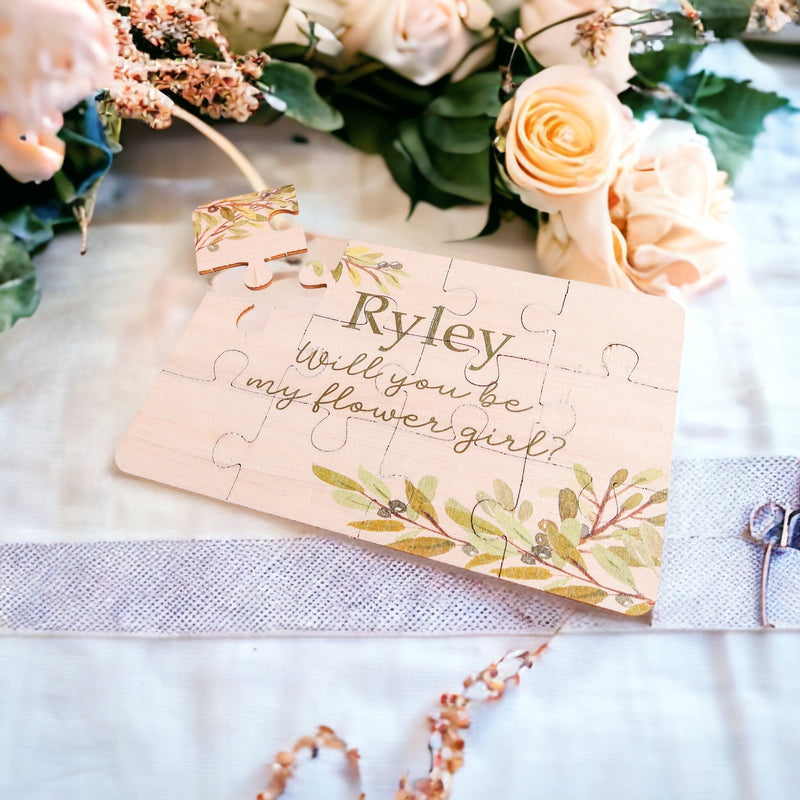 Flower Girl Proposal Puzzle