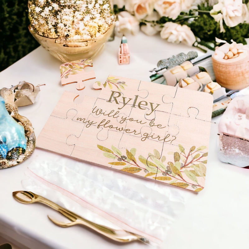 Flower Girl Proposal Puzzle