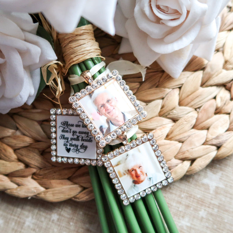 Bouquet Memory Charm - One Photo Or Two Photos Or Three Photos