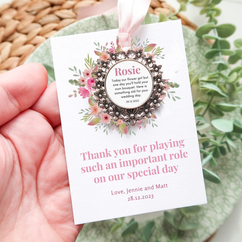 Flower Girl Proposal - Will You Be My Flower Girl - Junior Bridesmaid - Flower Girl Proposal Gift - Bridesmaid Charm