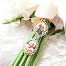 Bridal Bouquet Photo Memory Charm Oval Frame