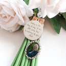 Bouquet Photo Charm For Bride - Memorial Photo Bouquet Memory Charm - Memory Charm For Bridal Bouquet - Picture Charm For Flowers