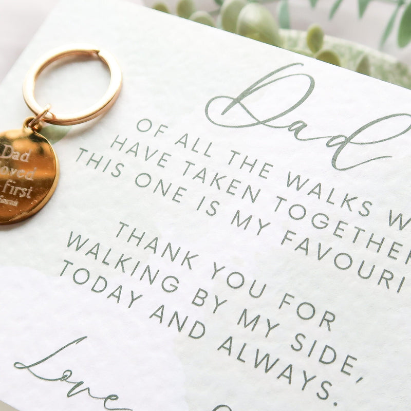 Father Of The Bride Gift - Personalised Gift For Dad - Wedding Gift For Dad - Personalised Keyring For Father Of The Bride - Groomsmen Gift