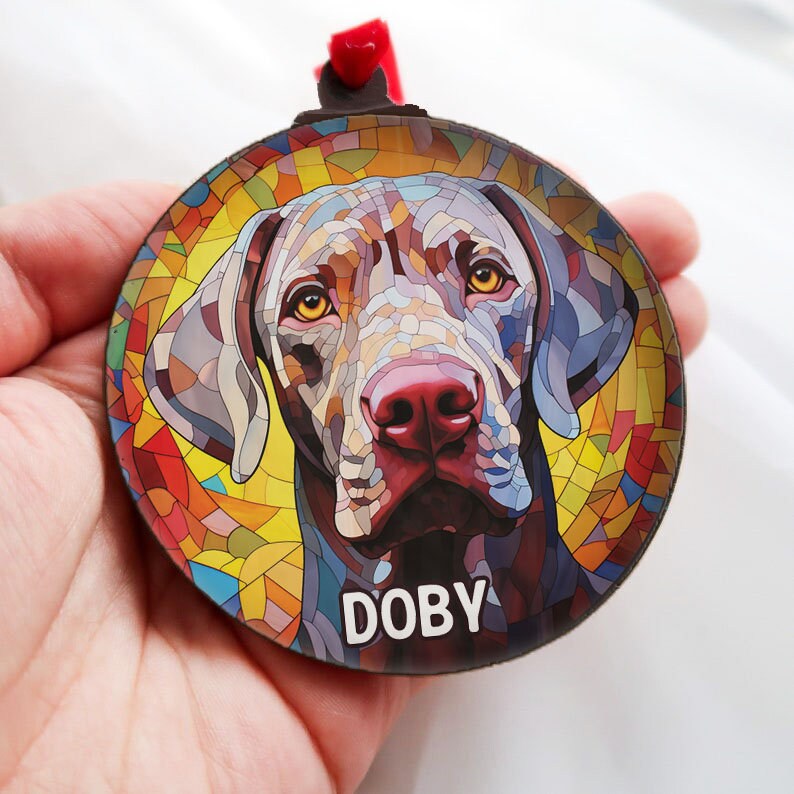 Weimaraner Gifts - Christmas Ornament - Dog Owner Gift - Christmas Dog Decoration