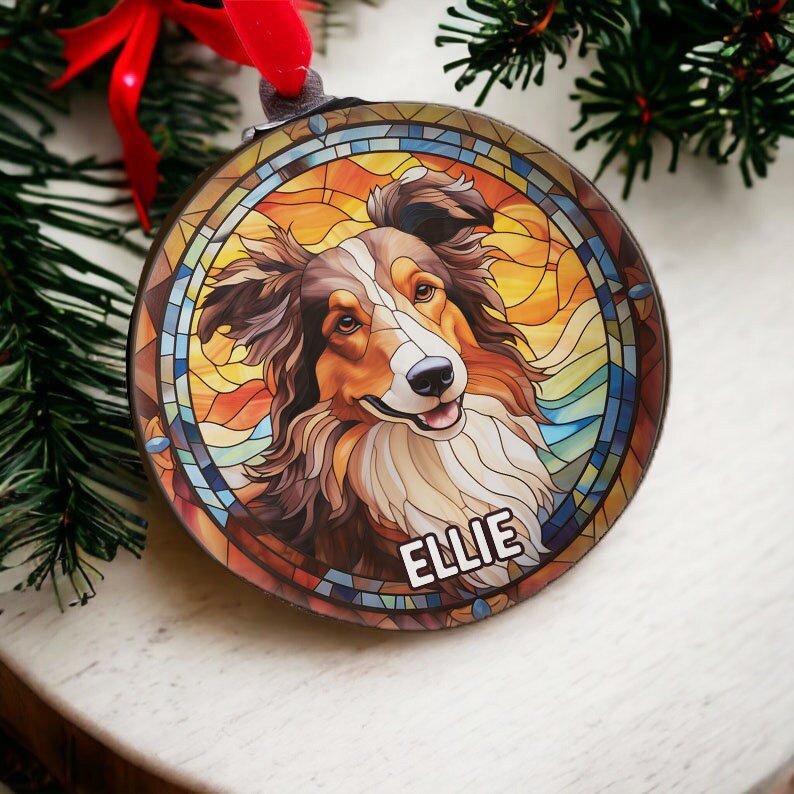 Collie Gifts - Christmas Ornament - Dog Owner Gift - Christmas Dog Decoration