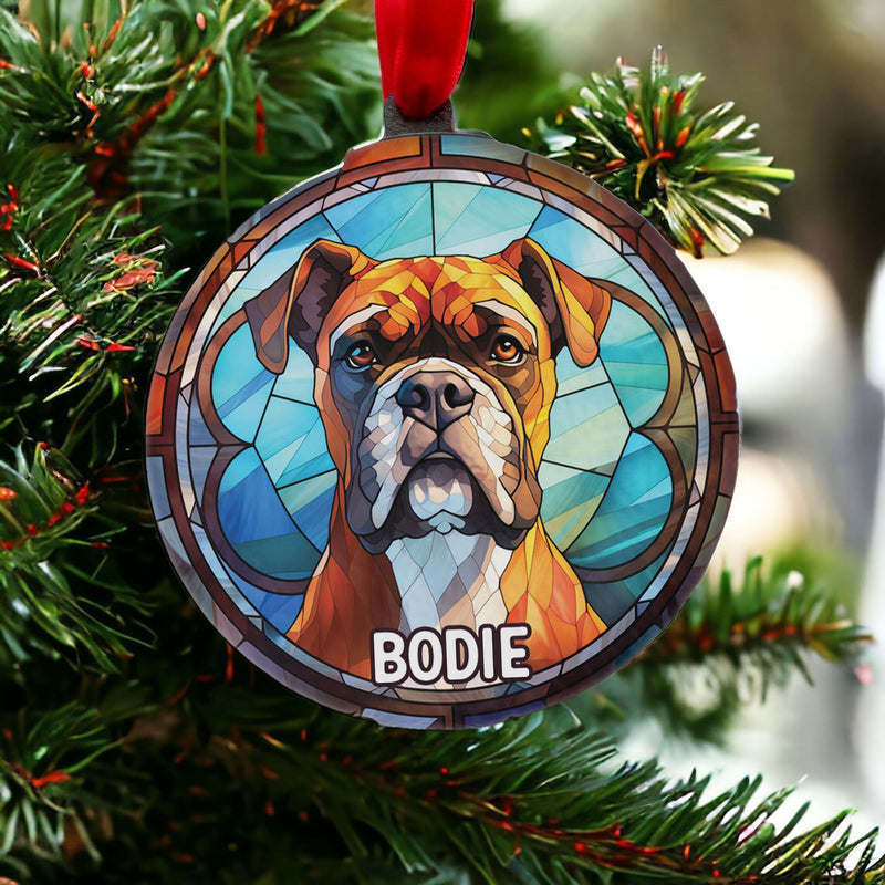 Boxer Gifts - Christmas Ornament - Dog Owner Gift - Christmas Dog Decoration
