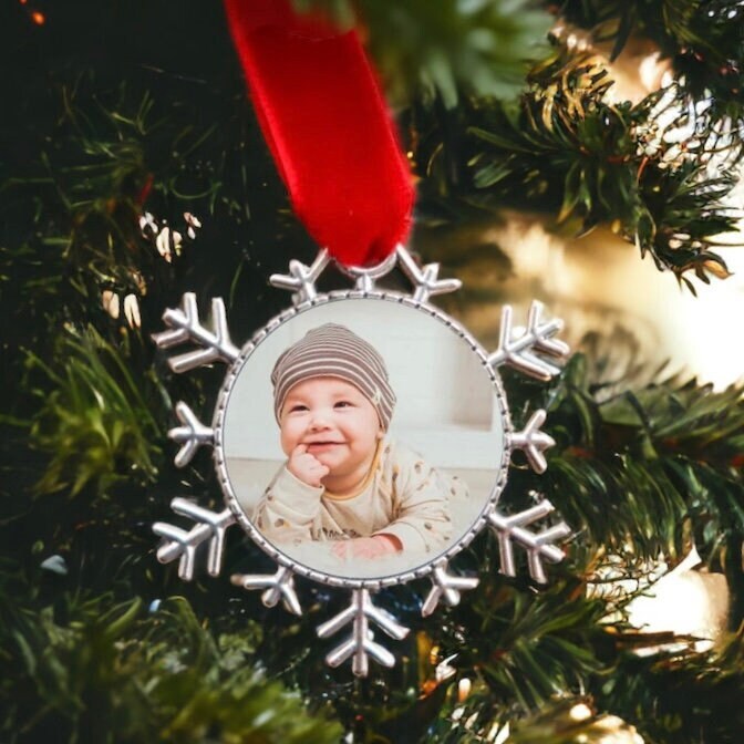 Christmas Photo Ornament - Photo Bauble