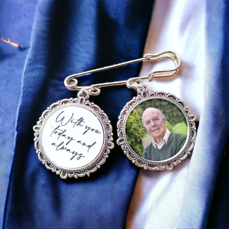 Groom Memorial Pin - Groom Buttonhole Charm
