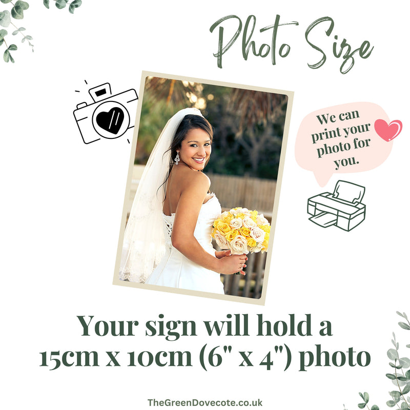 Father Of The Bride Photo Frame Sign
