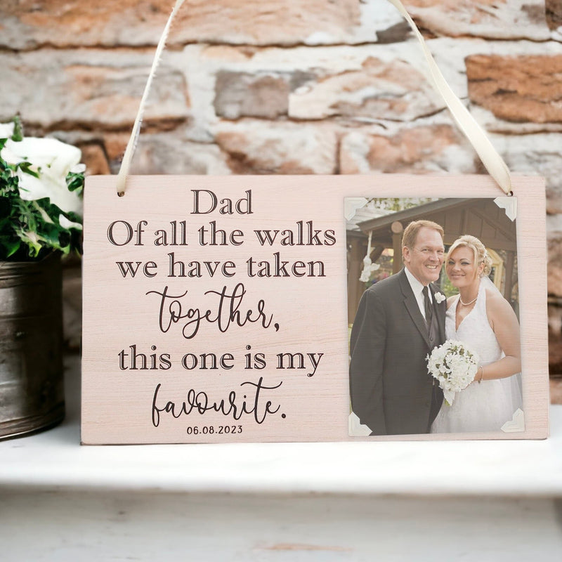 Personalised Father of The Bride Photo Gift Keepsake