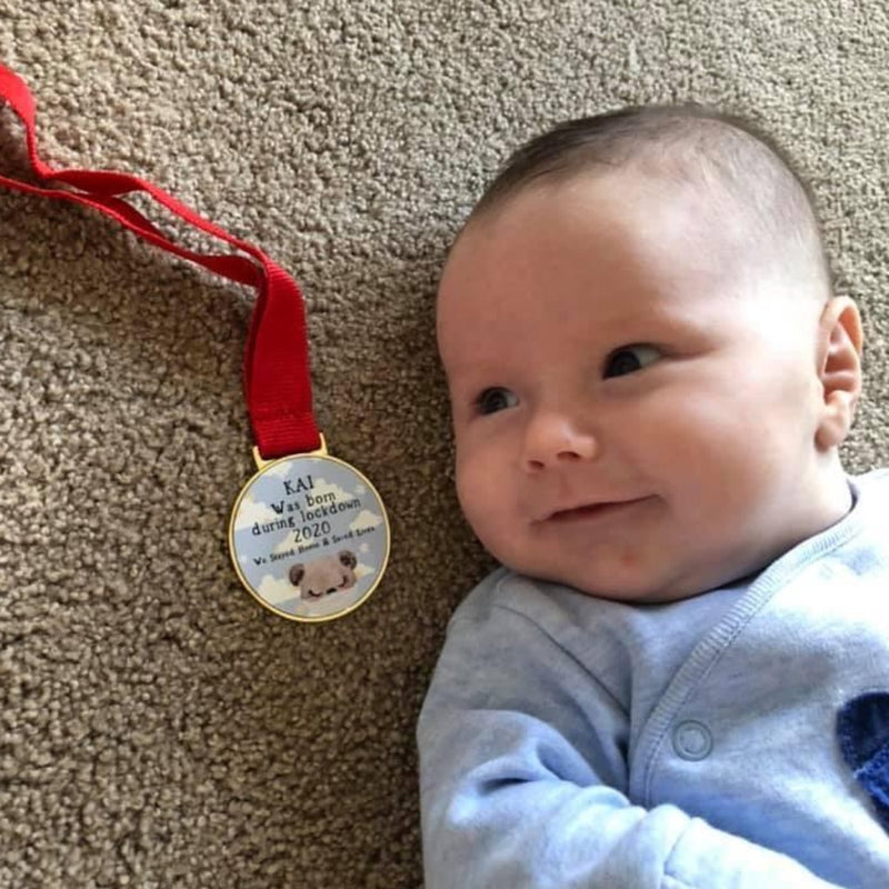 Baby 'I Was Born During Lockdown' Keepsake Medal