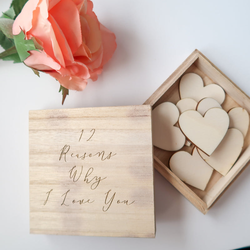 Reasons Why I Love You Gift - Personalised I Love You Notes