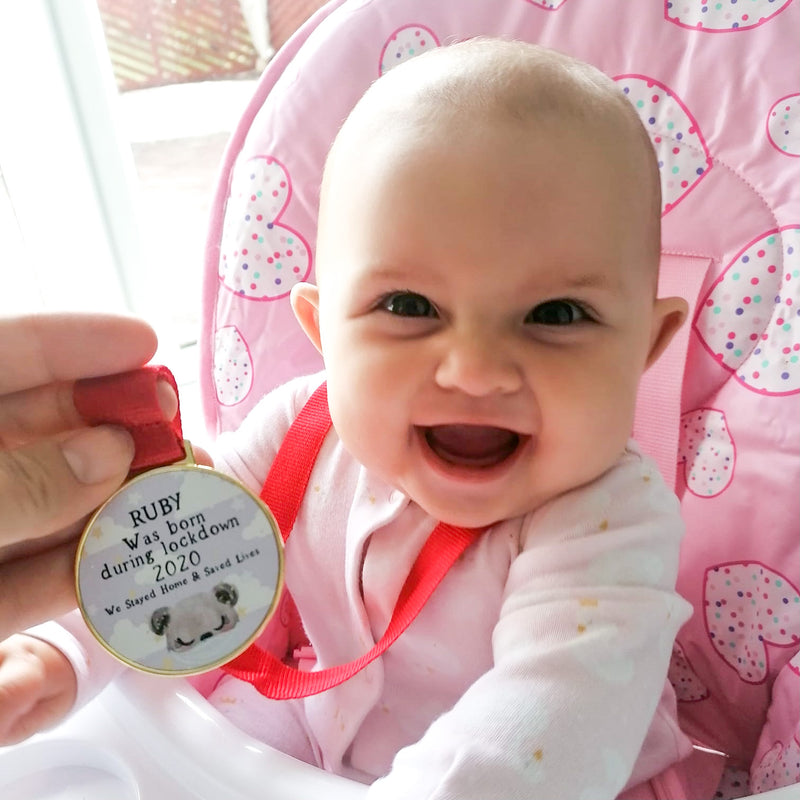 Baby 'I Was Born During Lockdown' Keepsake Medal